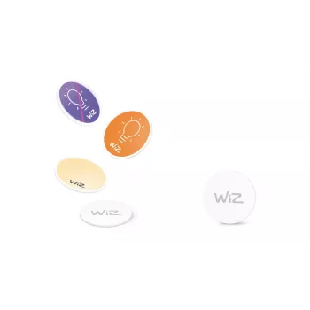 WiZ NFC-tarra 4 kpl, langaton, NFC, valkoinen, IP20, muovi, ei tarvita