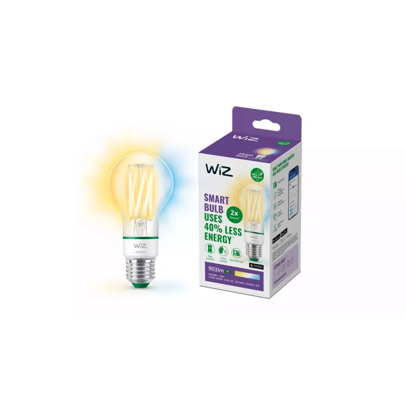 WiZ Filament kirkas 60 W A60 E27 903 lm energialuokka A