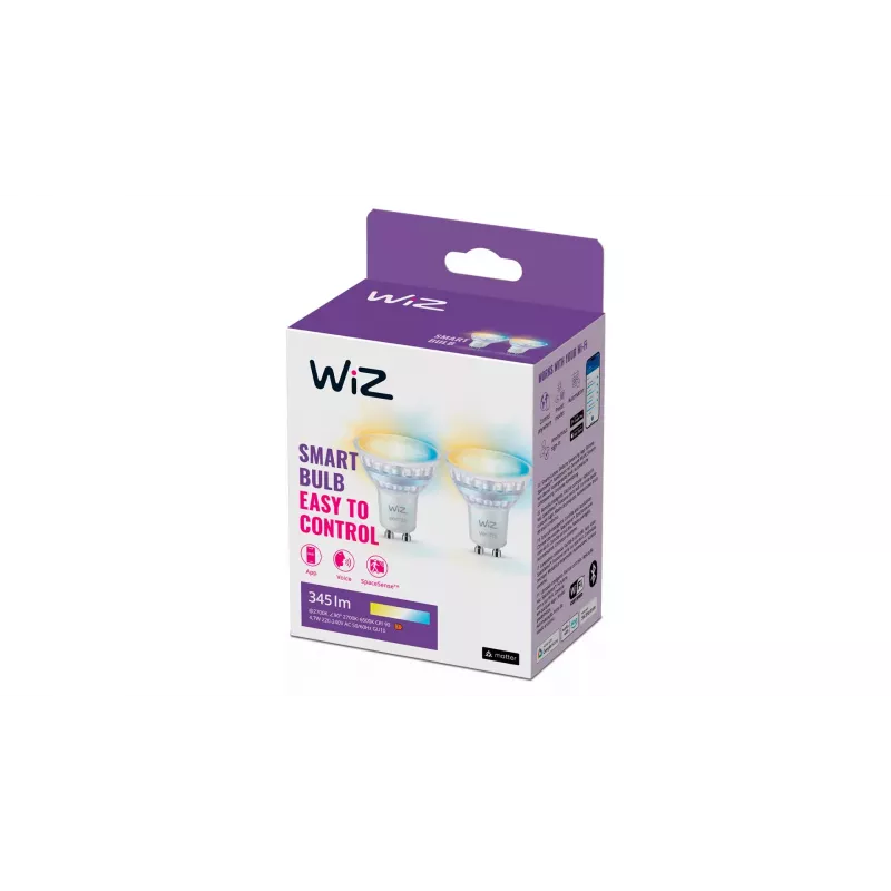 Älylamppu WiZ spotti 50 W PAR16 GU10 Wi-Fi Bluetooth GU10