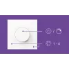 WiZ Smart Dial -kytkin Philips langaton Wi-Fi valkoinen paristo 5V