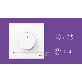 WiZ Smart Dial -kytkin Philips langaton Wi-Fi valkoinen paristo 5V