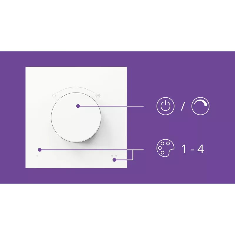 WiZ Smart Dial -kytkin Philips langaton Wi-Fi valkoinen paristo 5V