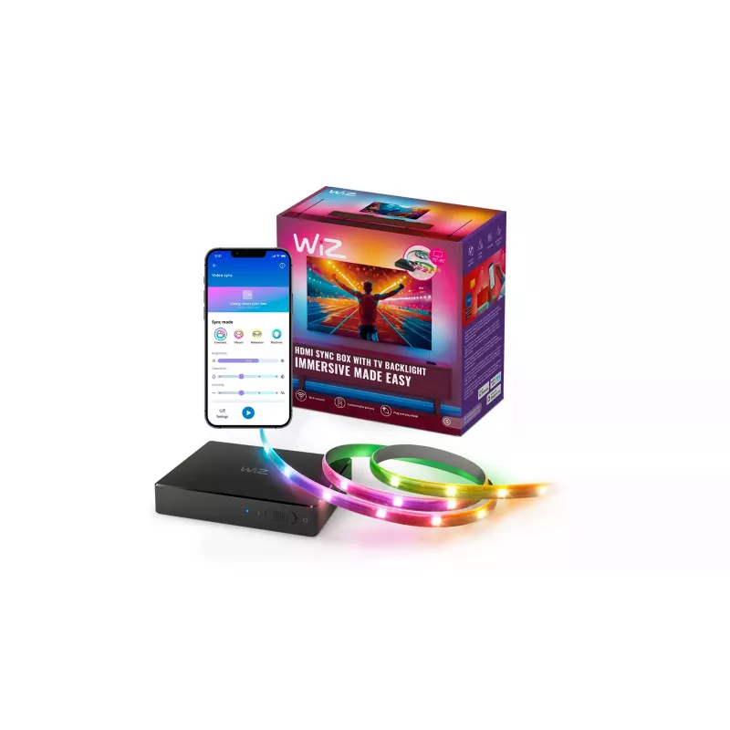 WiZ HDMI Sync Box -aloituspakkaus 75-85 tuuman televisioille