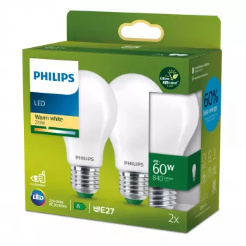 Philips Filament Bulb Frosted 60W A60 E27 4W lämmin valkoinen 840lm