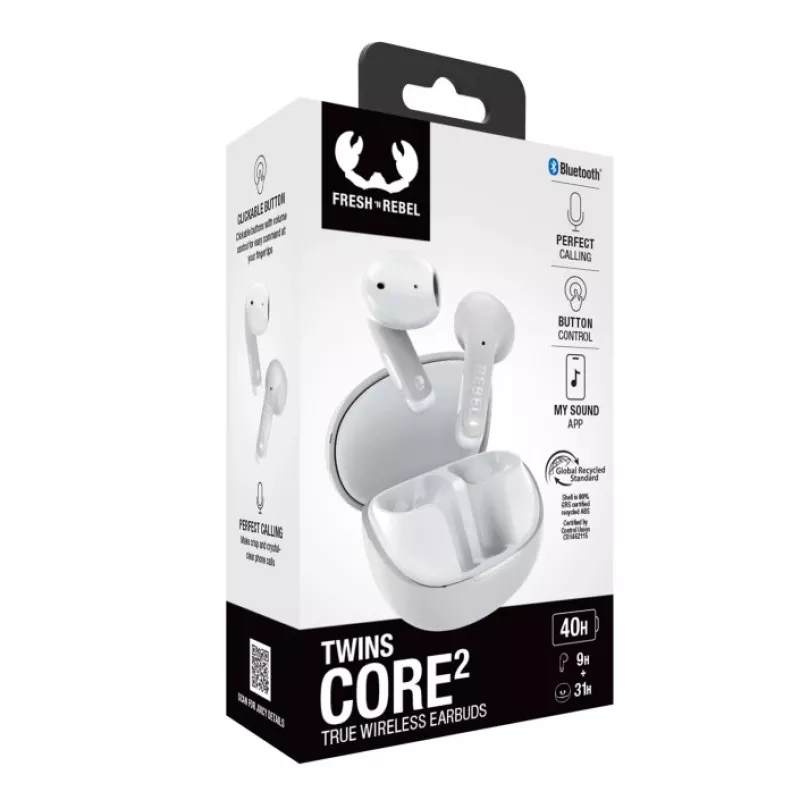 Hama Twins Core 2 headset True Wireless Stereo (TWS) in-ear puhelut/musiikki USB Type-C Bluetooth harmaa