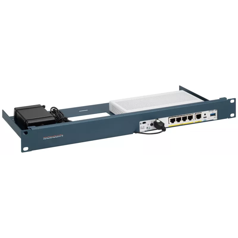 Asennusteline Rackmount.IT RM-CI-T21 1U sininen 483mm 216mm 44mm