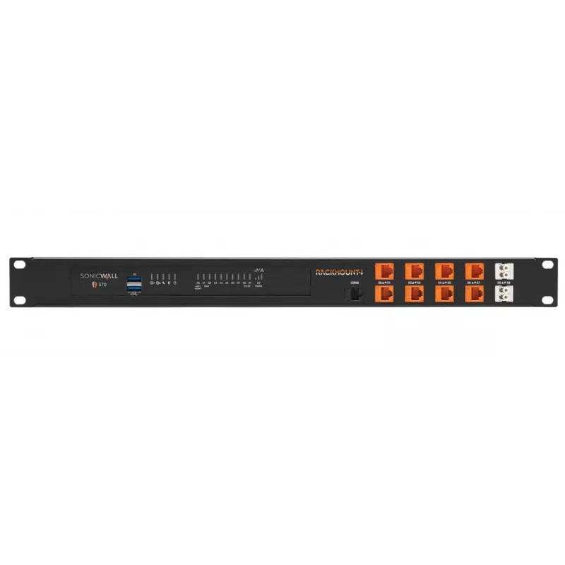 Rackmount IT rack-asennussarja SonicWall TZ570W RM-SW-T12 1U – yhteensopiva 1U-rackasennus