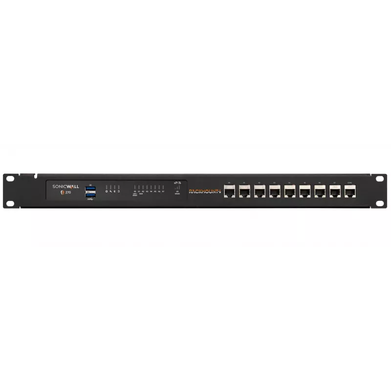 Rackmount IT rack-teline SonicWall TZ270W TZ370W TZ470W (malli RM-SW-T11I) suojattu