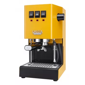 Espressokeitin Gaggia Classic Evo E24 — kompakti espressokeitin kotiin, keltainen