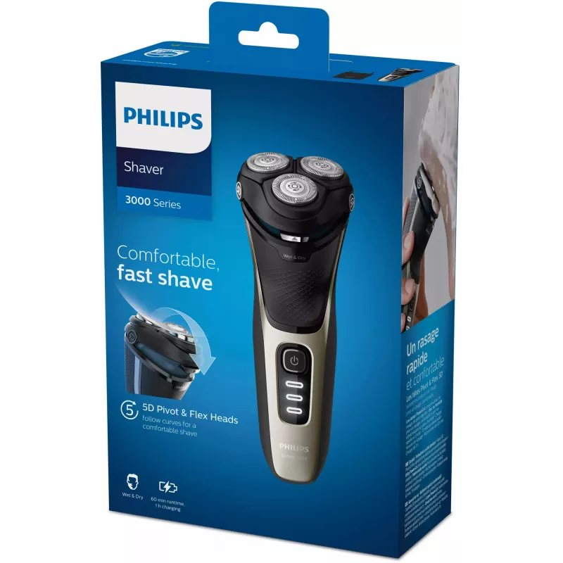 Philips SHAVER Series 3000 S3230/52 märkä- tai kuivaparranajokone, Series 3000