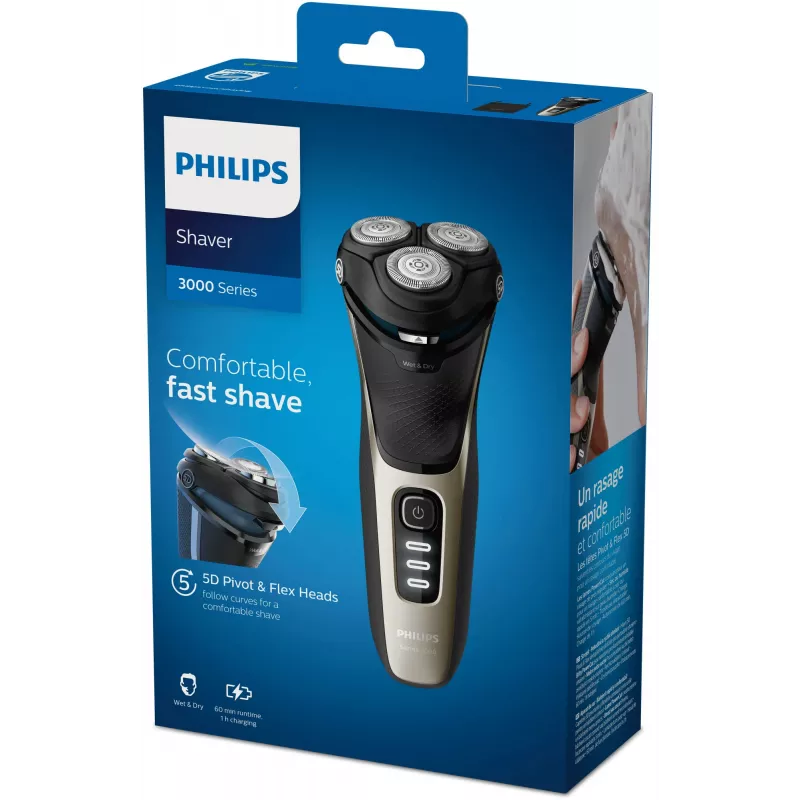 Philips SHAVER Series 3000 S3230/52 märkä- tai kuivaparranajokone, Series 3000
