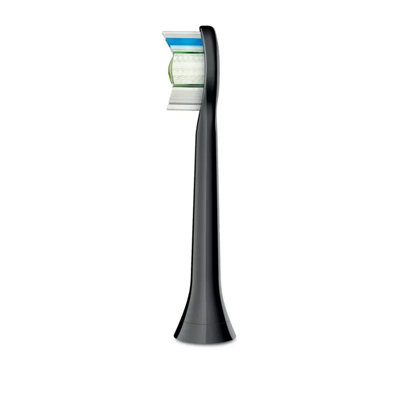 Varaosat hammasharjanpäät Philips HX6066/88 Optimal White, 6 kpl:n pakkaus, musta, 3 kuukauden vaihtoväli