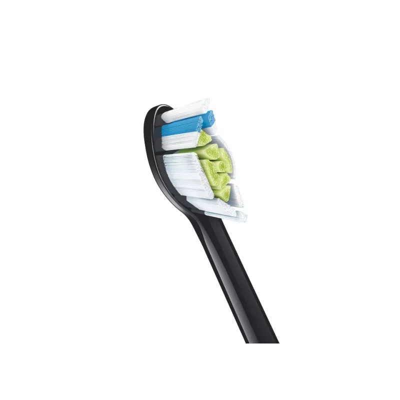Varaosat hammasharjanpäät Philips HX6066/88 Optimal White, 6 kpl:n pakkaus, musta, 3 kuukauden vaihtoväli