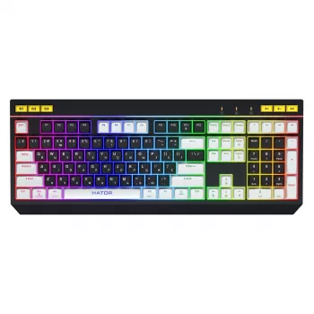 HATOR Icefall näppäimistö pelikäyttöön USB QWERTY US English musta RGB LED