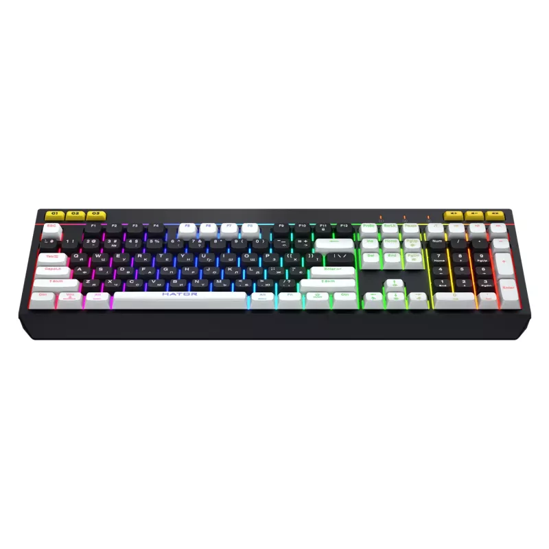 HATOR Icefall näppäimistö pelikäyttöön USB QWERTY US English musta RGB LED