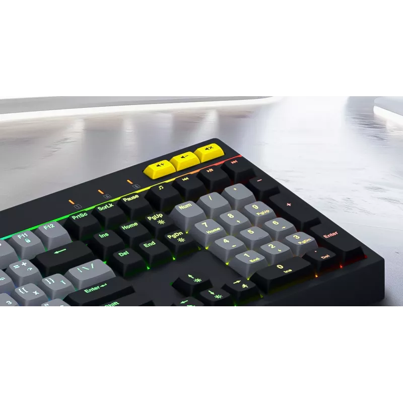 HATOR Icefall näppäimistö pelikäyttöön USB QWERTY US English musta RGB LED