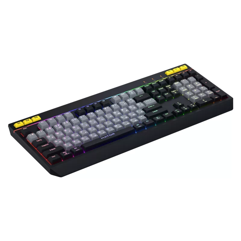 HATOR Icefall näppäimistö pelikäyttöön USB QWERTY US English musta RGB LED