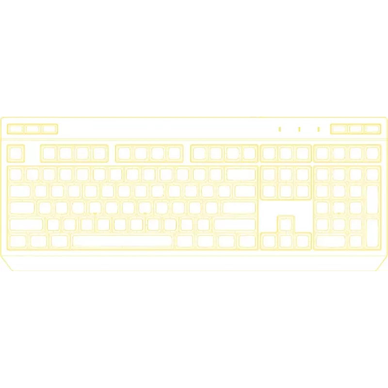 HATOR Icefall näppäimistö pelikäyttöön USB QWERTY US English musta RGB LED