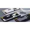 HATOR Icefall näppäimistö pelikäyttöön USB QWERTY US-englanti valkoinen Full-Size RGB LED