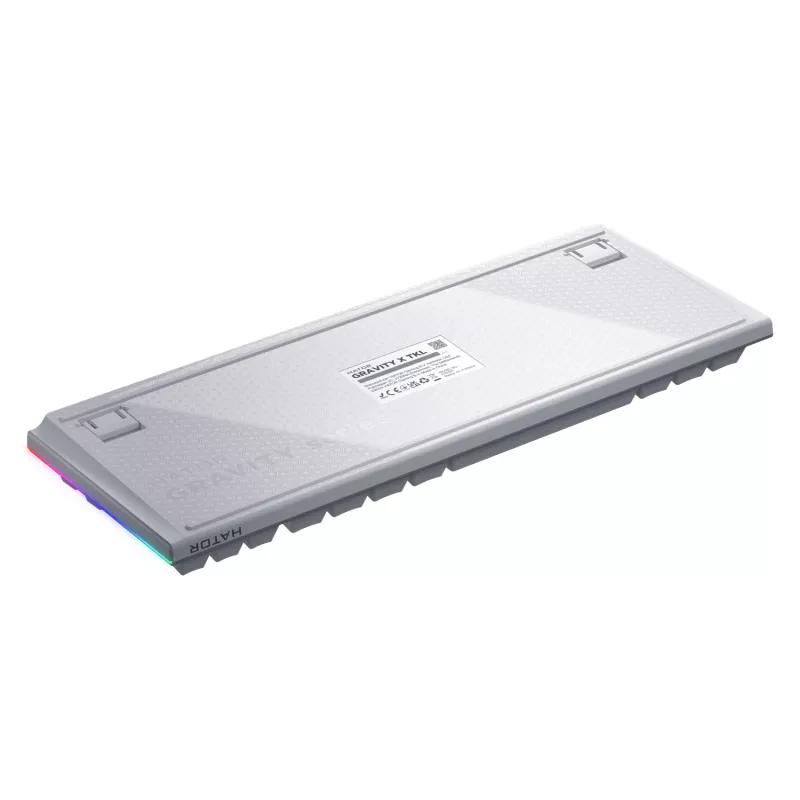 HATOR Gravity X TKL näppäimistö pelikäyttöön USB QWERTY US English valkoinen