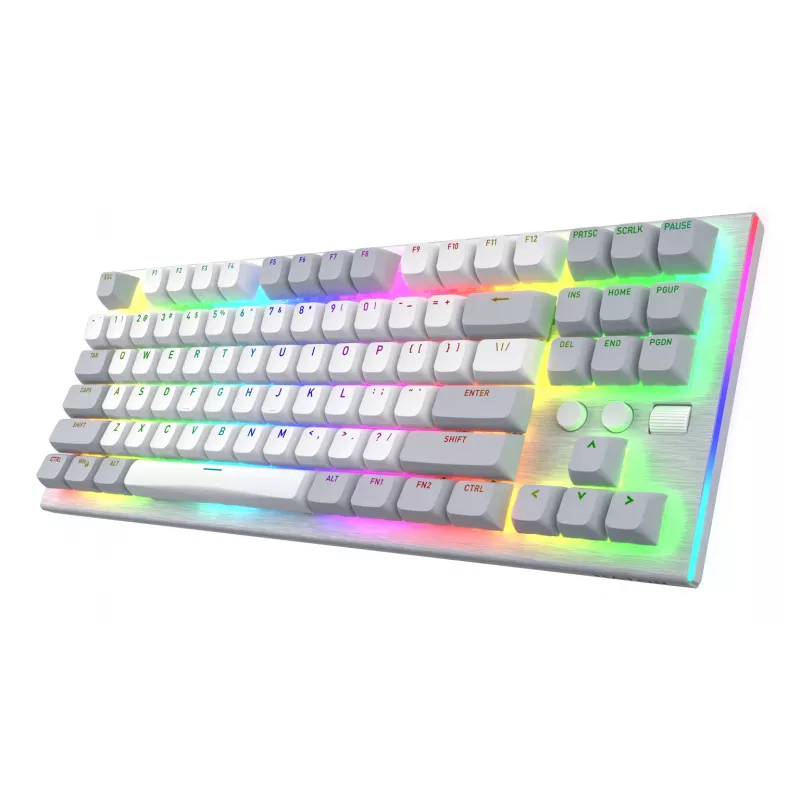 HATOR Gravity TKL näppäimistö pelikäyttöön USB QWERTY US English valkoinen
