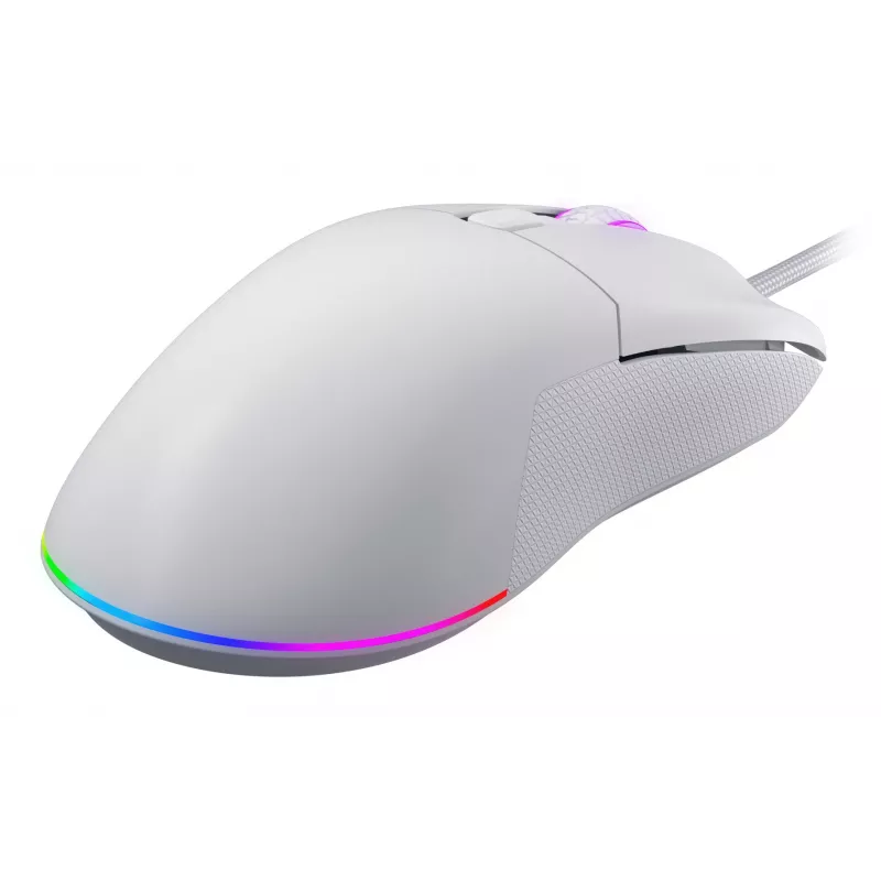 HATOR Pulsar 3 hiiri optinen keltainen 12000 DPI 6 painiketta valkoinen