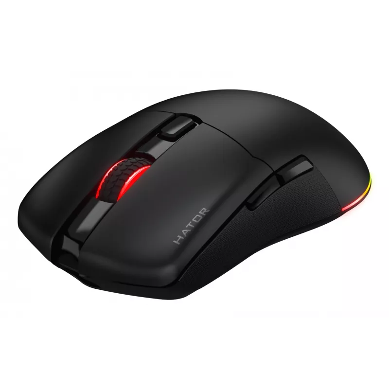 HATOR Pulsar 3 Wireless, musta - optinen keltainen 100M-kytkimet PixArt PMW 3311 (HTM630)