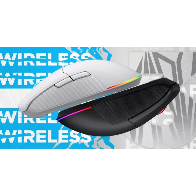 HATOR Pulsar 3 Wireless, musta - optinen keltainen 100M-kytkimet PixArt PMW 3311 (HTM630)