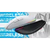 HATOR Pulsar 3 Wireless, valkoinen - optinen keltainen 100M-kytkimet PixArt PMW 3311 (HTM631)