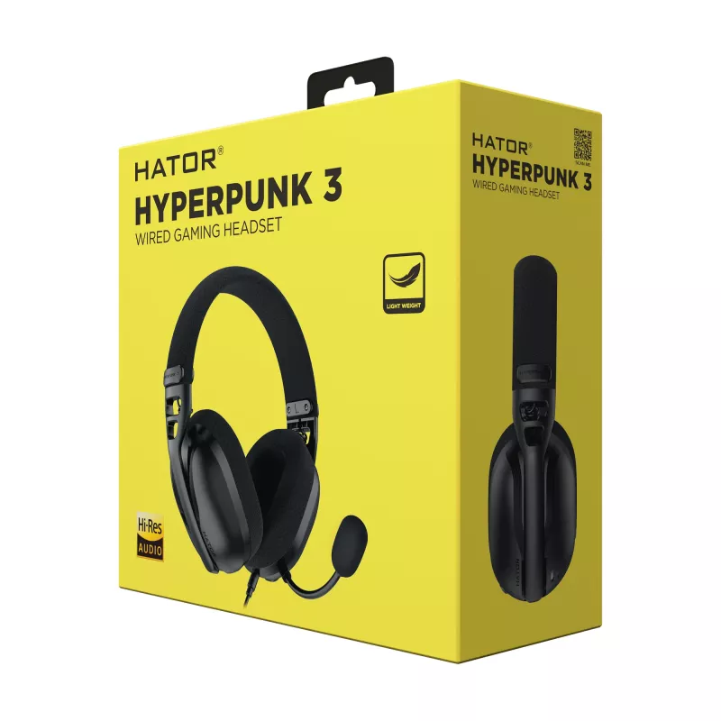 HATOR Hyperpunk 3 kuulokkeet johdolliset in-ear pelikäyttöön musta