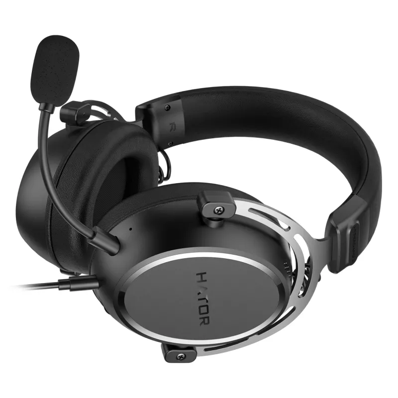 HATOR HYPERGANG 3 Hi-Res kuulokkeet johdolliset pääpanta pelikäyttöön USB Type-C / USB Type-A musta