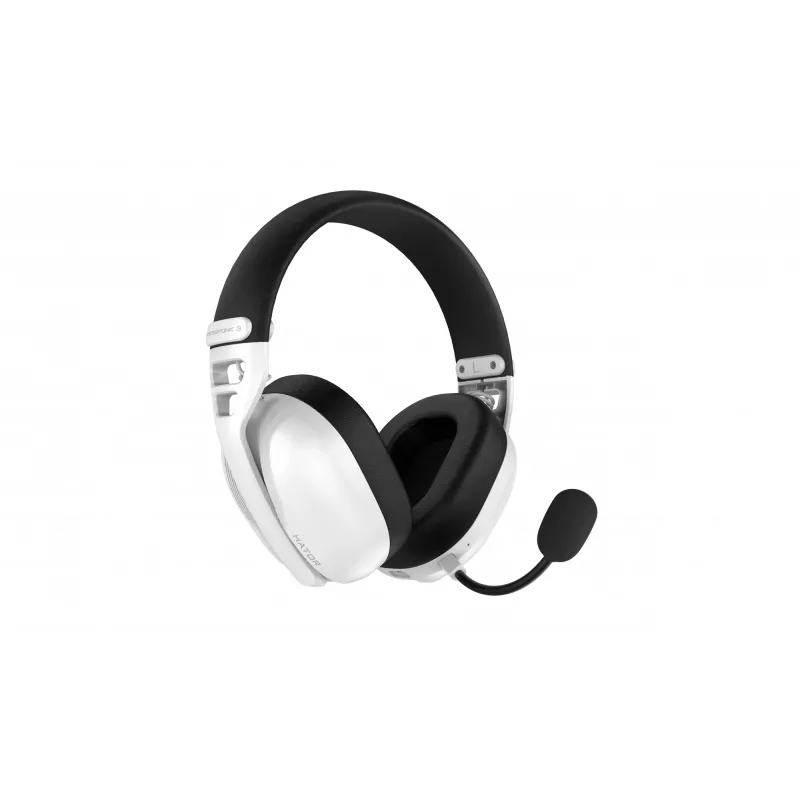 HATOR Hyperpunk 3 langattomat kuulokkeet johdolliset & langattomat pääpanta pelikäyttöön USB Type-C / USB Type-A Bluetooth valkoinen