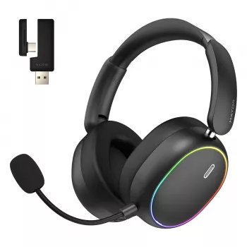 HATOR Phoenix 2 langattomat kuulokkeet johdolliset & langattomat pääpanta pelikäyttöön USB Type-C / USB Type-A Bluetooth musta