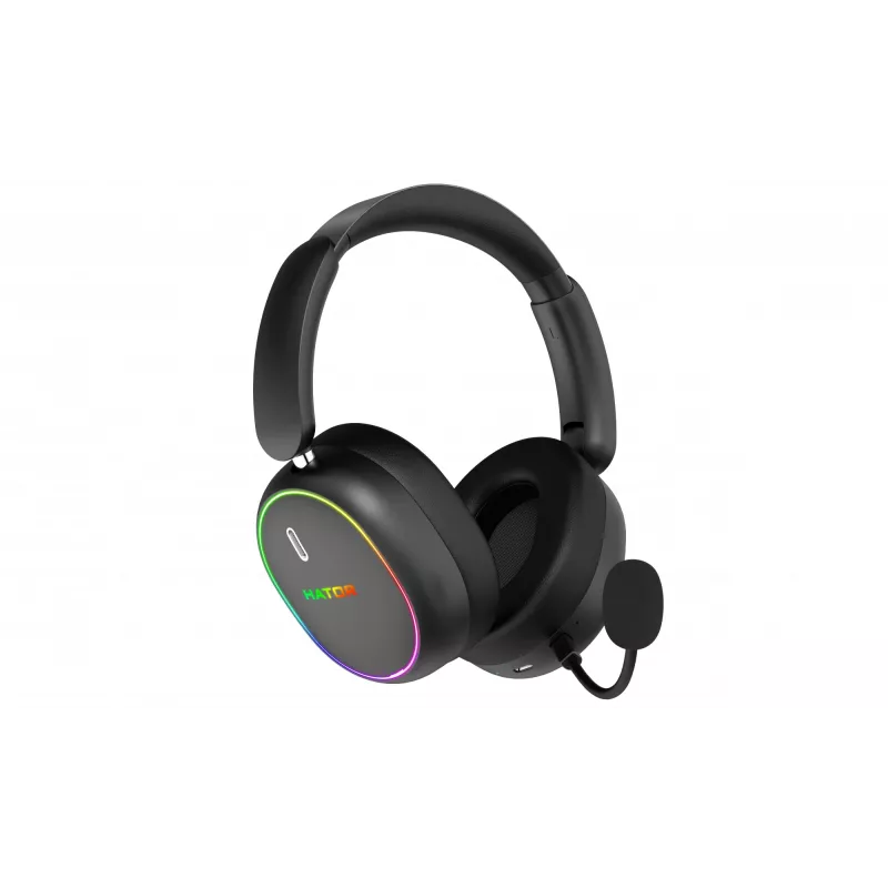 HATOR Phoenix 2 langattomat kuulokkeet johdolliset & langattomat pääpanta pelikäyttöön USB Type-C / USB Type-A Bluetooth musta