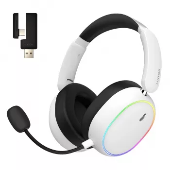 HATOR Phoenix 2 langattomat kuulokkeet johdolliset & langattomat pääpanta pelikäyttöön USB Type-C / USB Type-A Bluetooth valkoinen