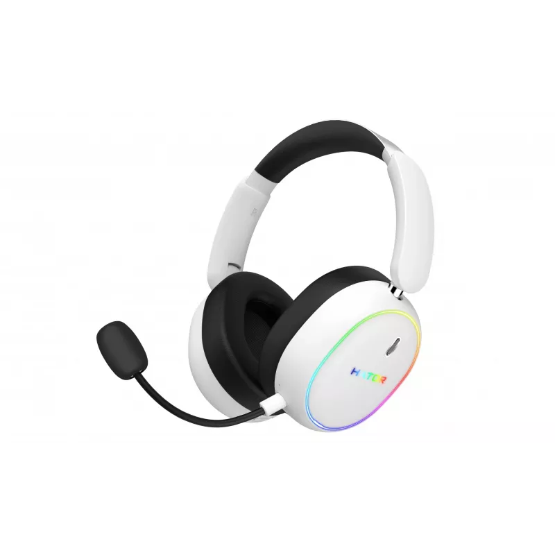 HATOR Phoenix 2 langattomat kuulokkeet johdolliset & langattomat pääpanta pelikäyttöön USB Type-C / USB Type-A Bluetooth valkoinen