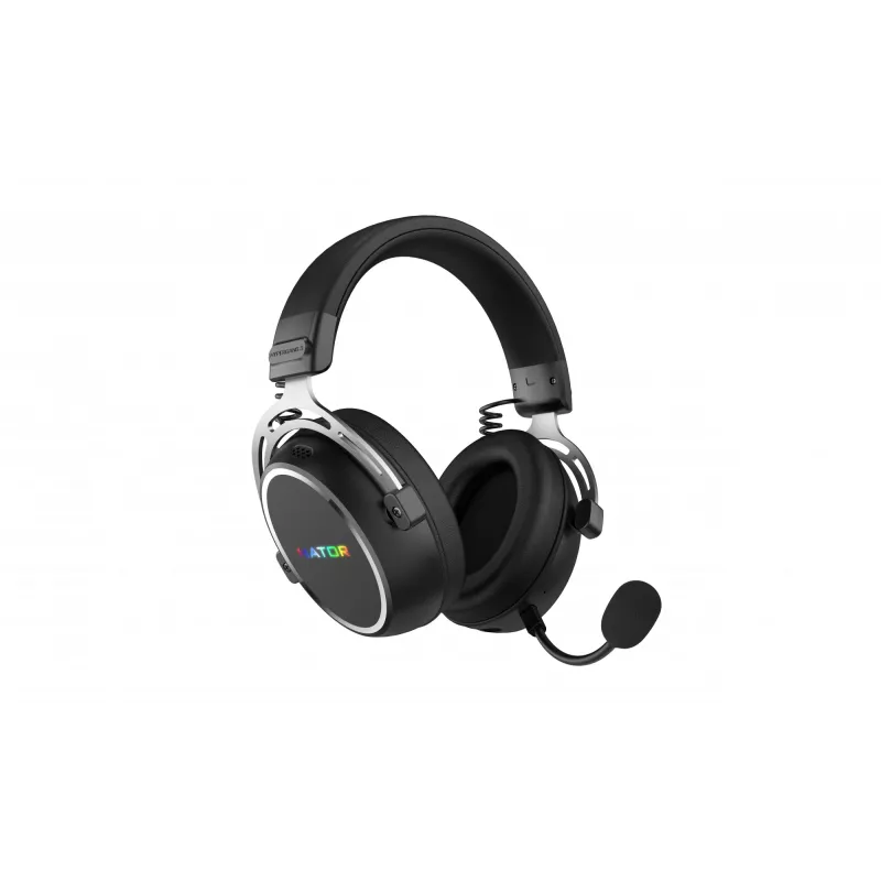 HATOR Hypergang 3 langattomat kuulokkeet pääpanta pelikäyttöön USB Type-C / USB Type-A Bluetooth musta