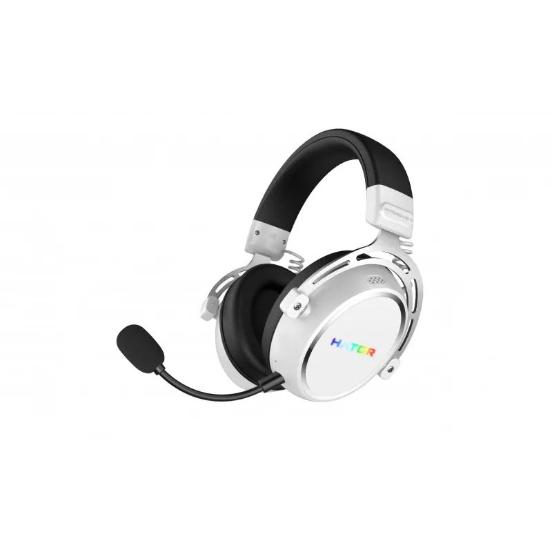 HATOR Hypergang 3 langattomat kuulokkeet pääpanta pelikäyttöön USB Type-C / USB Type-A Bluetooth valkoinen