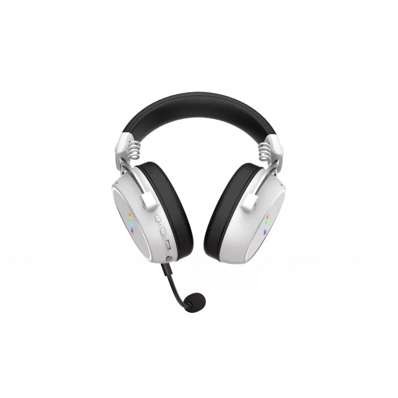 HATOR Hypergang 3 langattomat kuulokkeet pääpanta pelikäyttöön USB Type-C / USB Type-A Bluetooth valkoinen