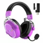 HATOR Hypergang 3 langattomat kuulokkeet pääpanta pelikäyttöön USB Type-C / USB Type-A Bluetooth violetti