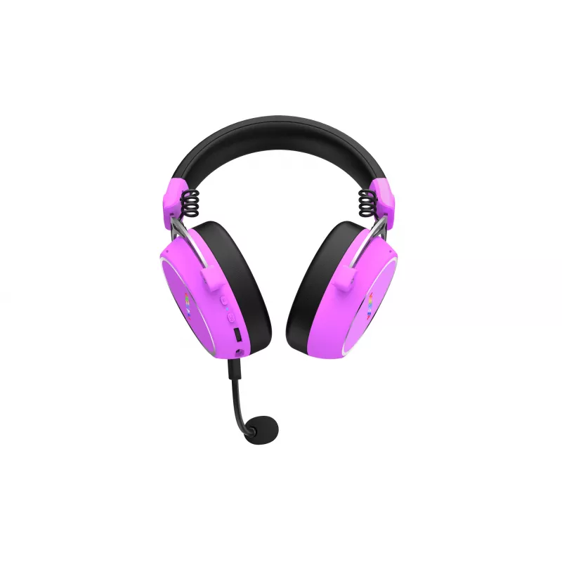 HATOR Hypergang 3 langattomat kuulokkeet pääpanta pelikäyttöön USB Type-C / USB Type-A Bluetooth violetti