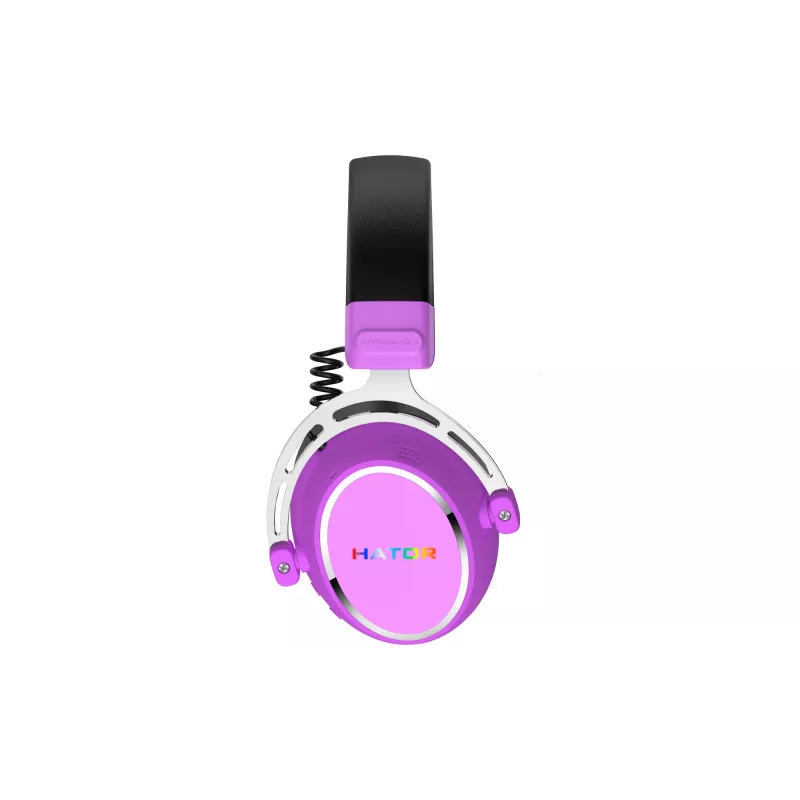 HATOR Hypergang 3 langattomat kuulokkeet pääpanta pelikäyttöön USB Type-C / USB Type-A Bluetooth violetti