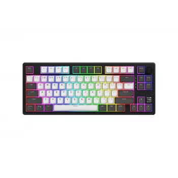 HATOR Skyfall Pro Wireless 80 näppäimistö pelikäyttöön USB + RF Wireless + Bluetooth QWERTY US English musta, harmaa