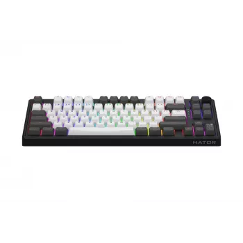 HATOR Skyfall Pro Wireless 80 näppäimistö pelikäyttöön USB + RF Wireless + Bluetooth QWERTY US English musta, harmaa
