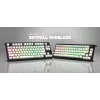 HATOR Skyfall Wireless 65 pelinäppäimistö USB + RF langaton + Bluetooth QWERTY US English musta, valkoinen