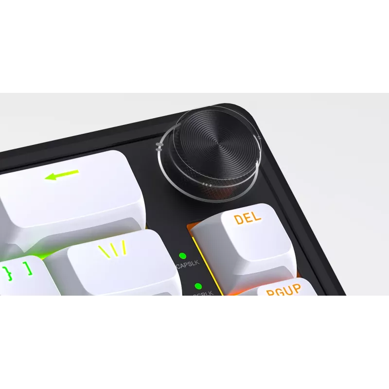 HATOR Skyfall Wireless 65 pelinäppäimistö USB + RF langaton + Bluetooth QWERTY US English musta, valkoinen