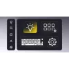 HATOR Skyfall Wireless 65 pelinäppäimistö USB + RF langaton + Bluetooth QWERTY US English musta, valkoinen