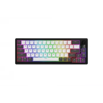 HATOR Skyfall Pro Wireless 65 pelinäppäimistö USB + RF langaton + Bluetooth QWERTY US English musta, harmaa