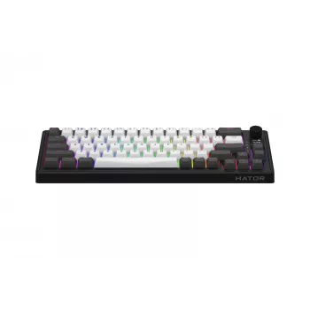 HATOR Skyfall Pro Wireless 65 pelinäppäimistö USB + RF langaton + Bluetooth QWERTY US English musta, harmaa