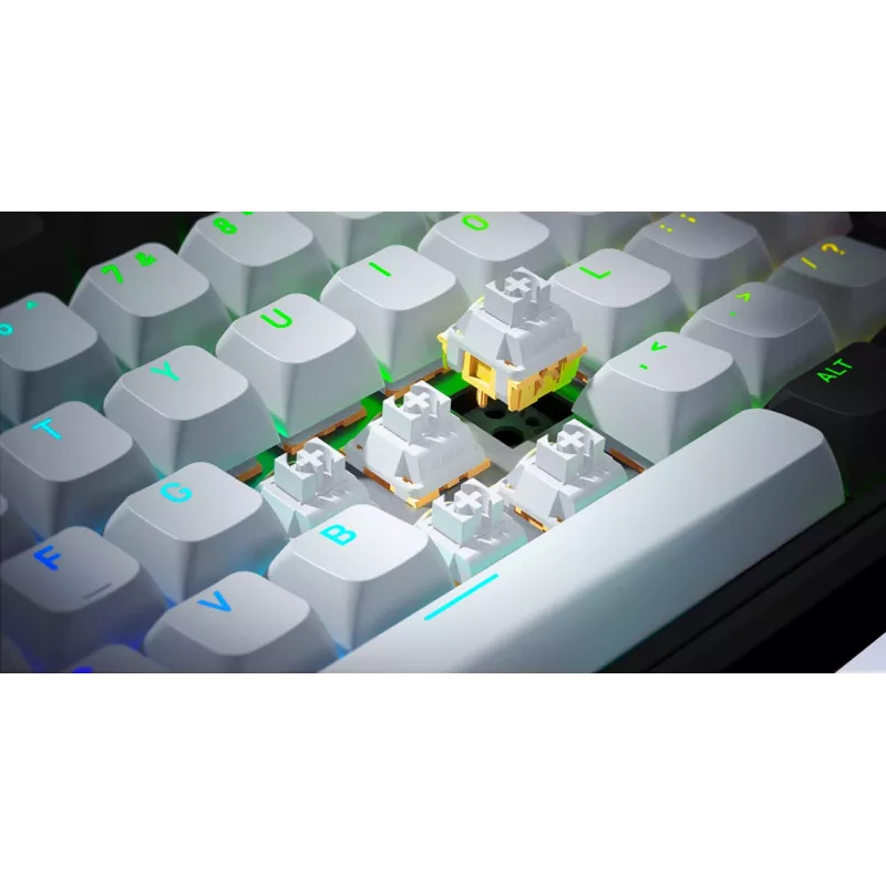 HATOR Skyfall Pro Wireless 65 pelinäppäimistö USB + RF langaton + Bluetooth QWERTY US English musta, harmaa